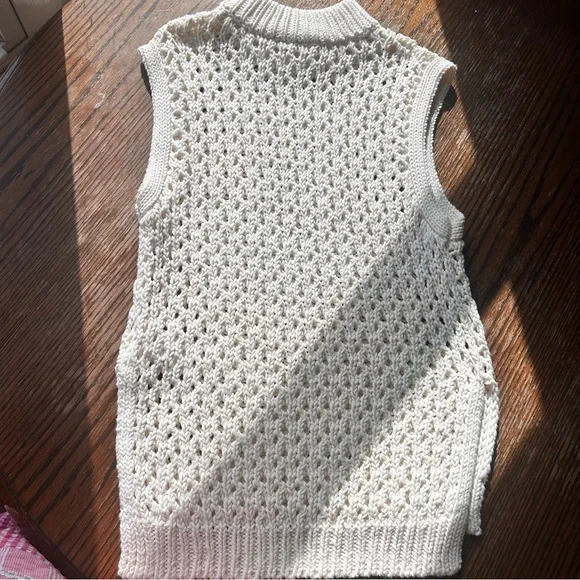 Roxy Cream Sleeveless Knit Sweater - Picture 7 of 7
